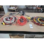 Lot of Assorted Extension Cords and Power Strips