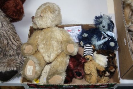 A COLLECTION OF DEANS COLLECTORS BEARS, to include musical bear 'Kip', designed by Sharron Roe, complete with certificate and