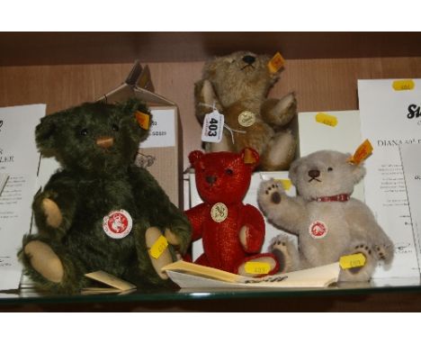 A COLLECTION OF BOXED AND UNBOXED STEIFF BEARS, replica 1906 bear, No.028861, 1908 bear, No.028847, Classic bear, No.5480 and