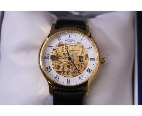 A ROTARY STAINLESS STEEL GENTLEMANS WATCH, model 03071 (boxed)