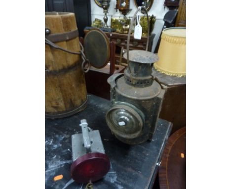 B R (M) RAILWAY LANTERN, etc (2)