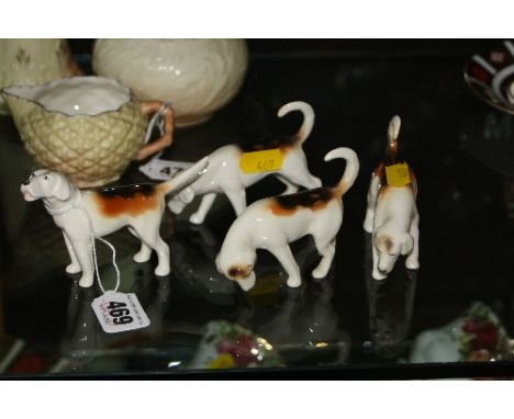 FOUR BESWICK FOXHOUNDS, Nos.941, 943 and two 944 (4)