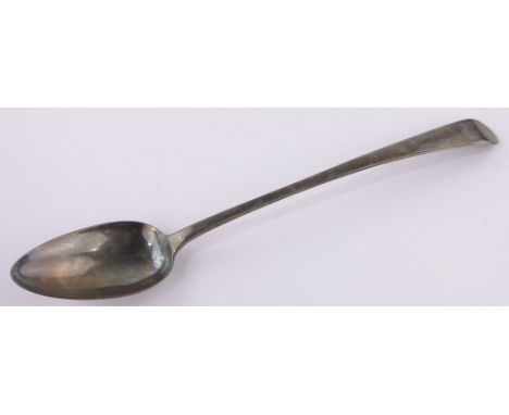 A George III silver basting spoon,makers marks R C, London 1801.