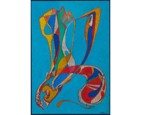 MIKHAIL CHEMIAKIN (RUSSIAN B. 1943)Metaphysical Skull, 1979gouache and India ink on paper56 x 39 cm (22 x 15 1/4 in.)signed a