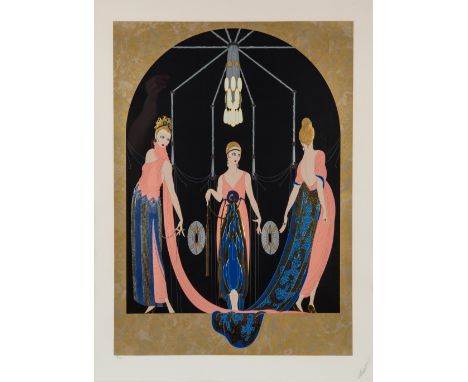 ERTE (RUSSIAN-FRENCH 1892-1990)The Three Graces, embossed serigraph on paper75 x 56 cm (29 1/2 x 22 in.) [sight]signed lower 