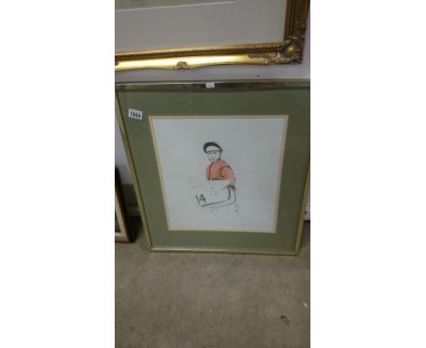 A limited edition print of Willie Carson