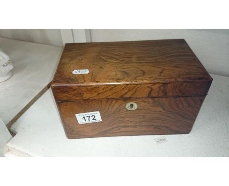 A tea caddy, a/f
