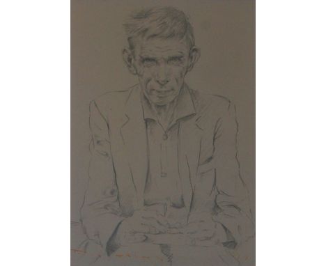 Roy Petley (1951-)Portrait of a manPencilSigned lower left 27 x 19cm 