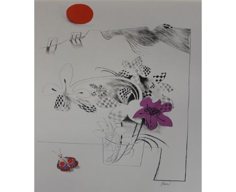 Mary Fedden RA (1915-2012) 'Lamplight' Limited edition coloured lithograph on wove, 25/75Signed in pencil lower right 60 x 42