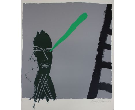 Bruce McClean (Scottish, b. 1944) Looking up the ladder Screenprint on wove, 2/33Signed and dated in pencil lower right 67 x 