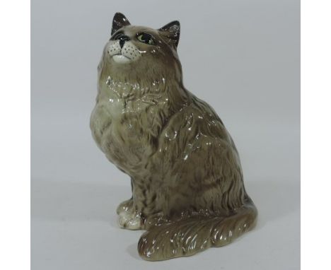 A Beswick pottery model of a cat, 20cm tall