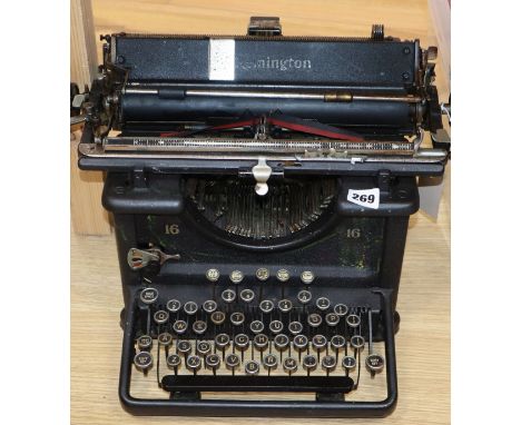 A Remington typewriter