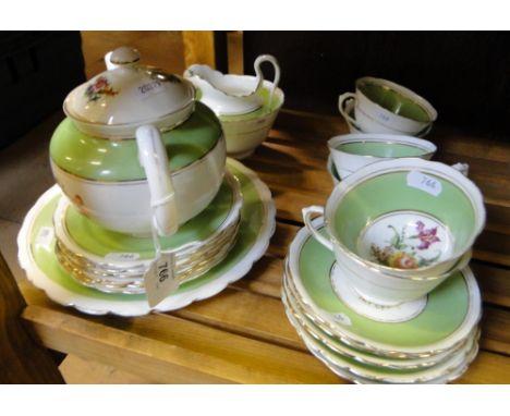 A new Chelsea china teaset with teapot.