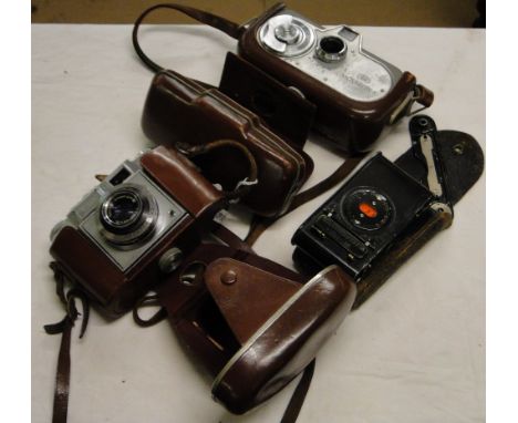 A Zeiss Ikon Movikon 8, a Zeiss Ikon camera and another, (3).