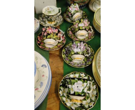 6 Royal Albert "Provincial Flowers" cups and saucers.
