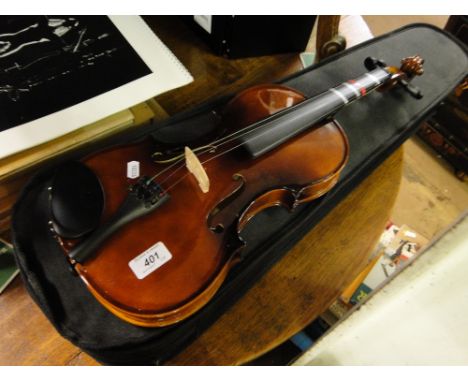 A Violin & bow, in case