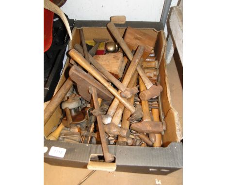 Box of various hand tools.