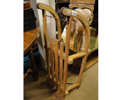 Vintage wooden sledge