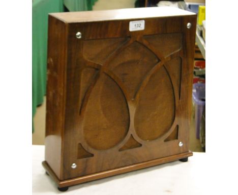 A walnut cased speaker.