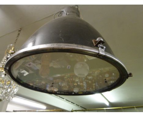 Large vintage industrial ceiling light
