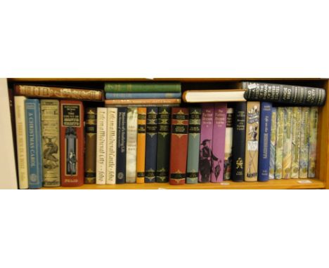 Shelf of various historical books