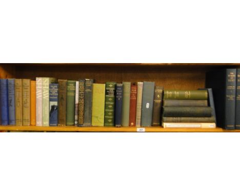 Shelf of topographical books, Birds of Kent etc