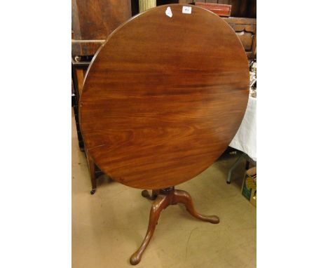 A Georgian mahogany tilt top tripod table.