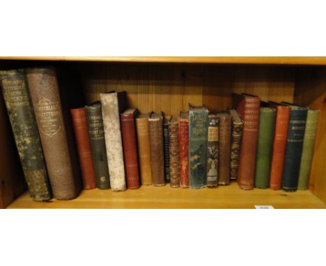 Shelf of 19th century books