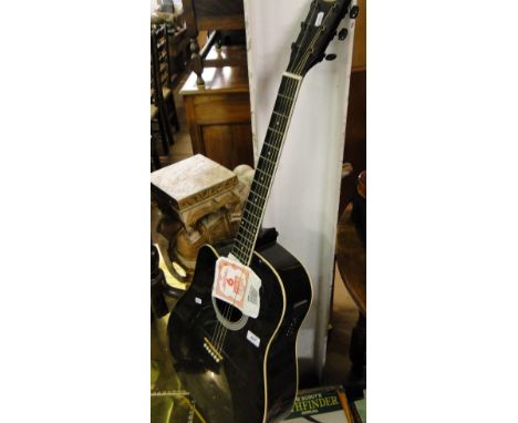 A Stagg electro-acoustic guitar