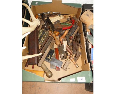 Box of carpenter's tools, etc.