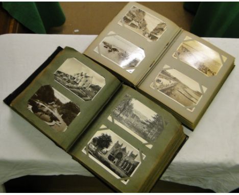 2 Albums of Vintage topographical postcards.