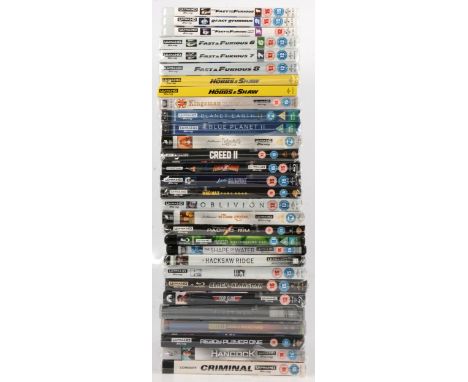 Ultra HD 4K blu-ray selection, twenty-nine mixed films including First Man; Godzilla; Labyrinth; Fast and Furious; Lucy; The 