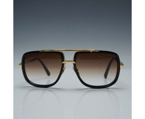 Bold and precision-crafted Dita Mach One sunglasses, model DRX-2030B-59-Z, featuring a titanium front frame with acetate lens