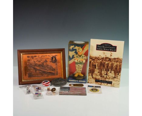 This incredible memorabilia collection includes a variety of items honoring American  Military service, highlighted by a limi