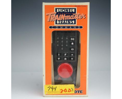 A Lionel TrainMaster Command Control CAB-1 remote, designed for use with the full Lionel TrainMaster Command system. This wir