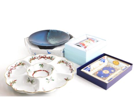 Miscellaneous items, to include Royal Worcester Millennium rectangular dish, a Poole pottery bowl, etc.