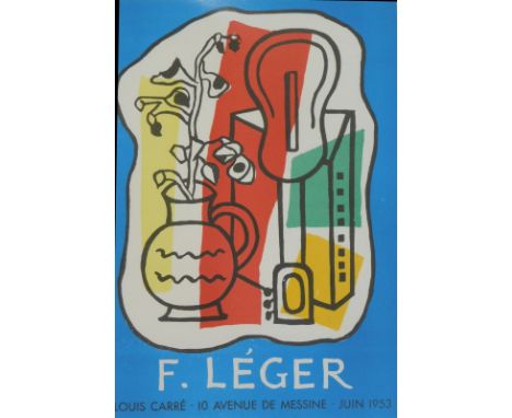 After Mourlot F. Ledger. Print, 22cm x 14cm, various others, Picasso, other Fernand Ledger, etc. (a quantity).