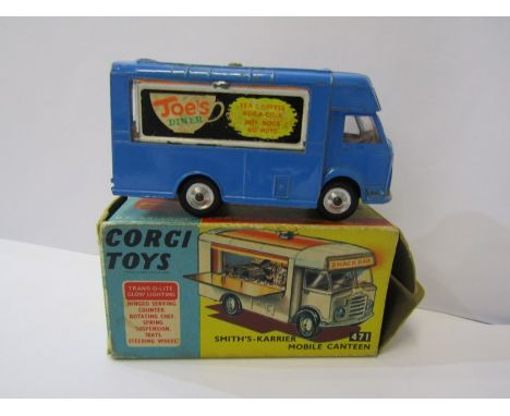 CORGI, "Smith's - Karrier mobile canteen", model no 471, Joe's Diner banner in original box 