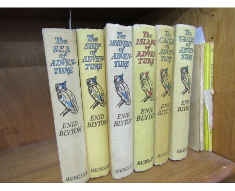 ENID BLYTON, collection of 6 mainly First Edition volumes from Adventure series, together with 2 other childrens books 