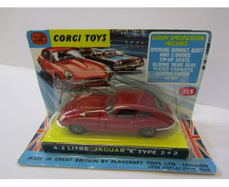CORGI, "Jaguar 4.2 ltr E Type" model 335, red body in original blister pack 
