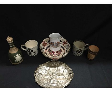 A GROUP OF ROYAL COMMEMORATIVE WARES A GROUP OF ROYAL COMMEMORATIVE WARES, comprising: TWO RICHARD GUYATT FOR WEDGWOOD COMMEM