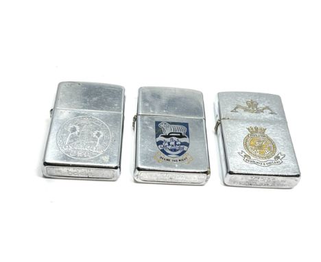 3 Zippo lighters los angeles falkland islands 1982 resolution etc 