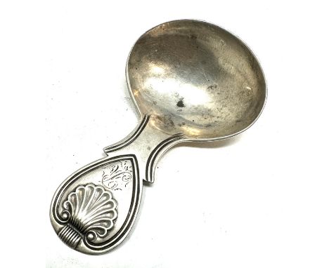 Georgian silver tea caddy spoon 