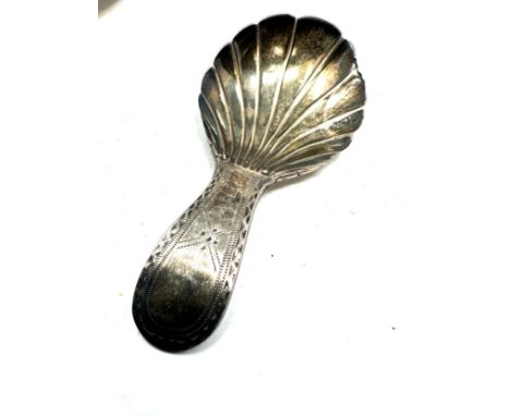 Georgian silver tea caddy spoon 