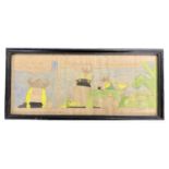 A framed and glazed original artwork of Hagar the Horrible, bearing the signature of cartoonist