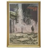 A framed mirror-poster for Quatermass of the Pit. Framed size approximately: 81x55cm