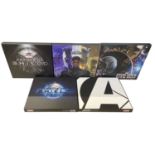 A collection of Marvel special collectors books in slipcases, to include: Agents of SHIELD; Black