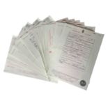 A collection of copy celebrity birth certificates, to include Princes William and Harry, Lilly