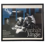 A framed BFI quad poster for Asphalt Jungle, starring Marilyn Monroe and Sterling Hayden Framed size