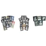 A good collection of British television and film star mounted photographs and autographs, to include